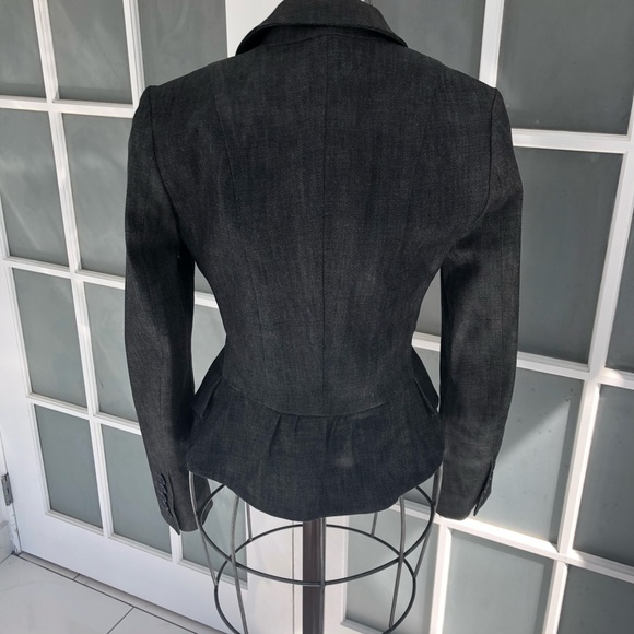 Tevrow + Chase peplum denim blazer. NWOT. - Picture 4 of 7